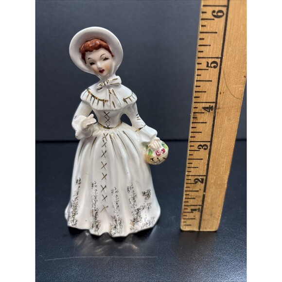 VINTAGE 1950’s NAPCO MISS GRACE B2886 VICTORIAN LADY FIGURINE MADE IN JAPAN - Picture 6 of 6